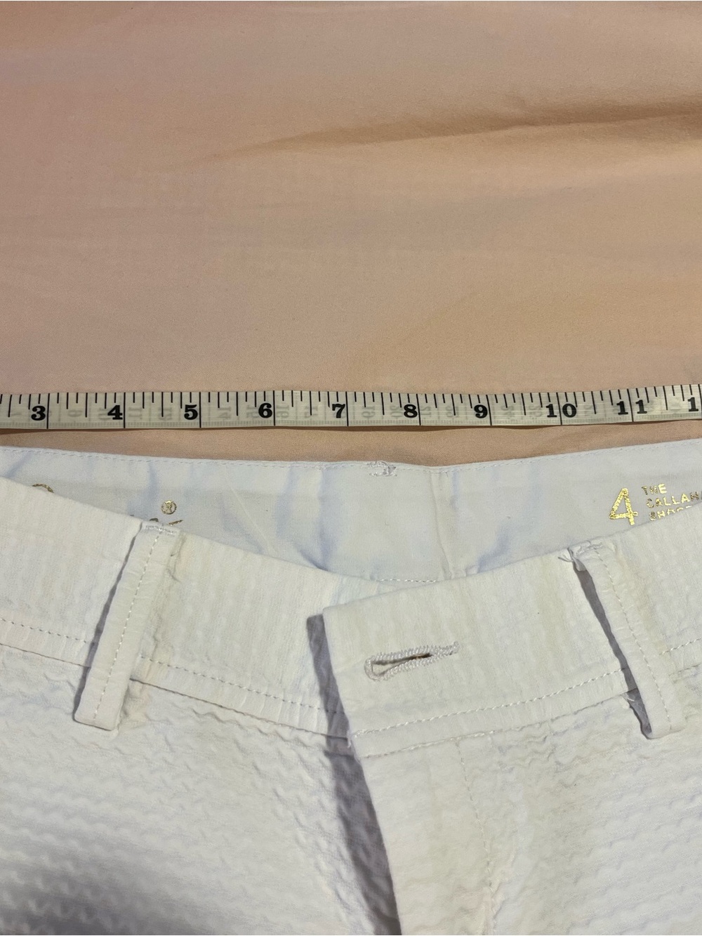 White Lilly Pulitzer Callahan Textured Women’s Shorts size 4 - Picture 4 of 6